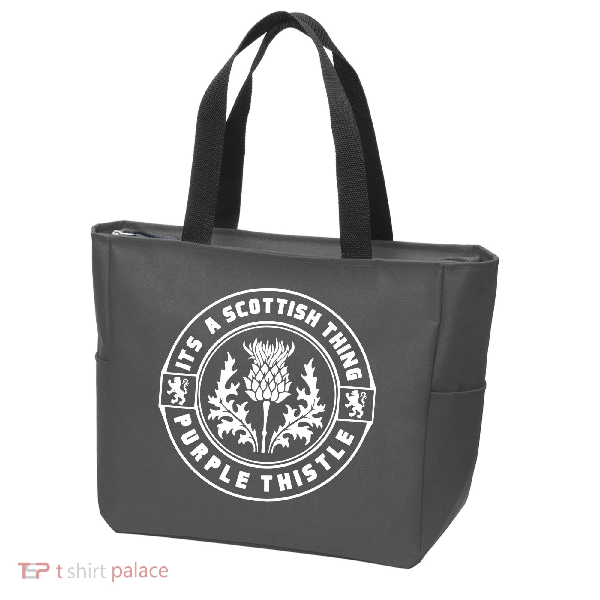ItS A Scottish Thing Purple Thistle Tote Bag