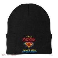 Im A School Counselor Whats Your Superpower Beanie thumb 0