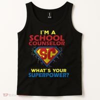 Im A School Counselor Whats Your Superpower Tank Top thumb 2