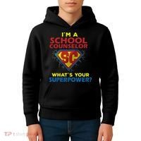 Im A School Counselor Whats Your Superpower Kids Hoodie thumb 4