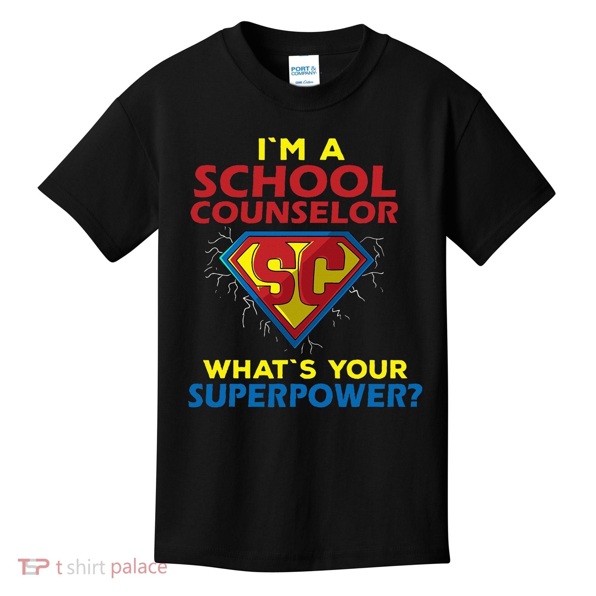 Im A School Counselor Whats Your Superpower Kids T-Shirt