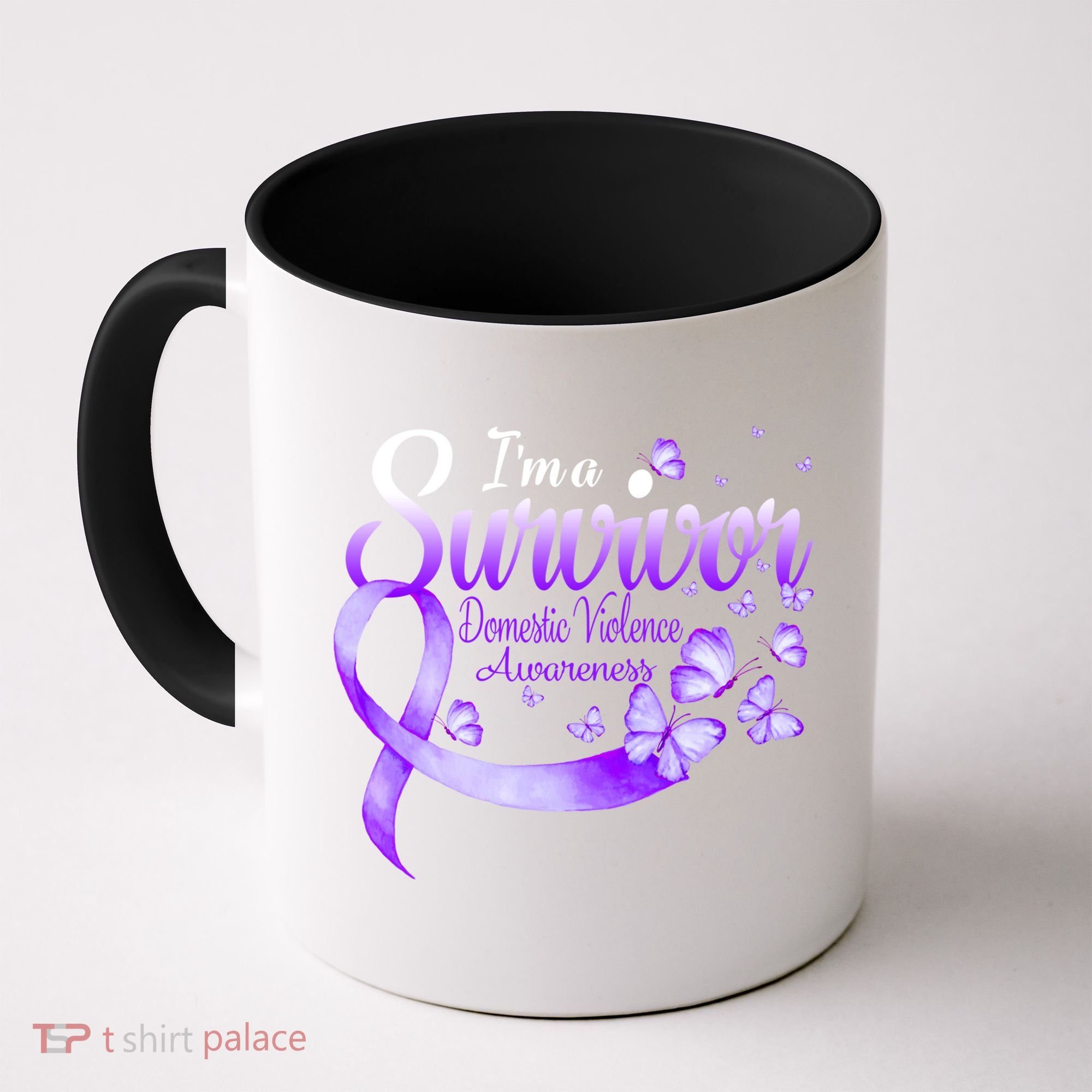 Im A Survivor Domestic Violence Awareness Butterfly Gift Coffee Mug