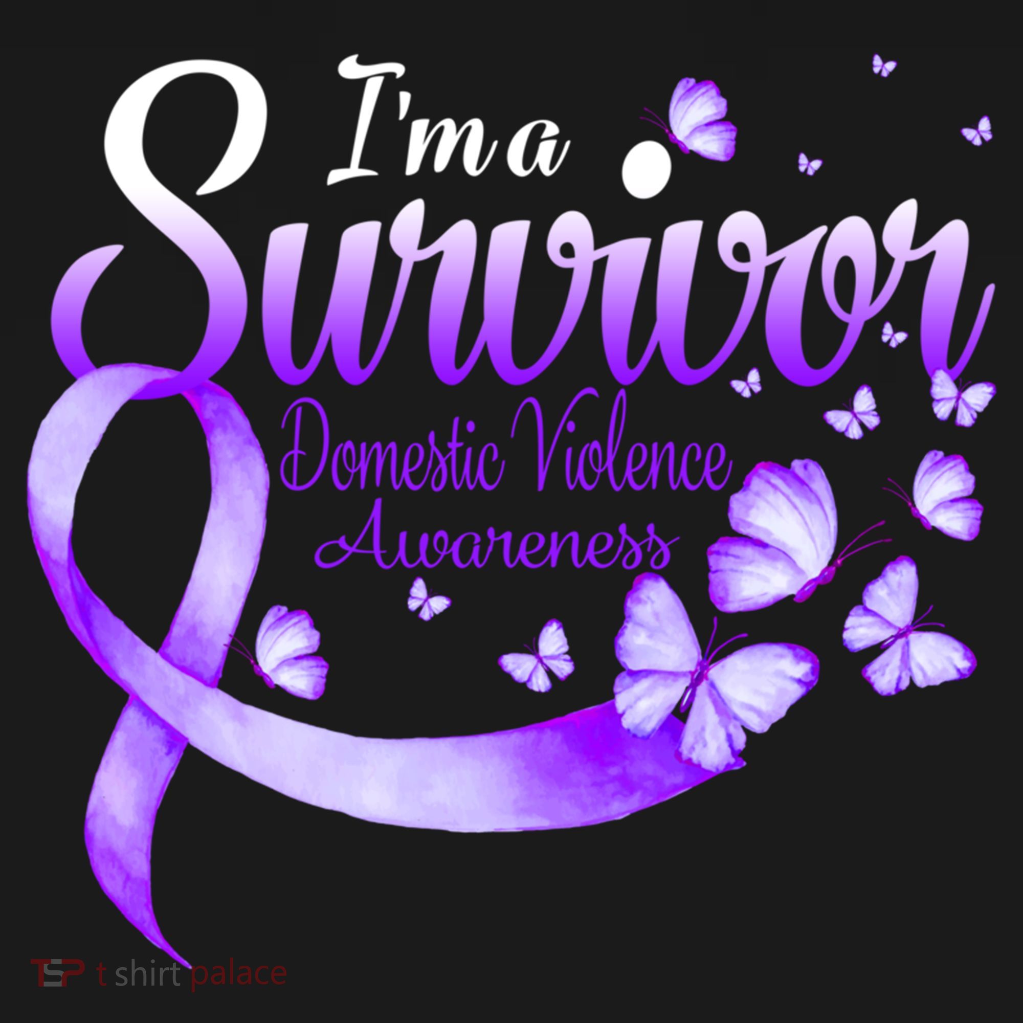 Im A Survivor Domestic Violence Awareness Butterfly Gift Women's Hoodie