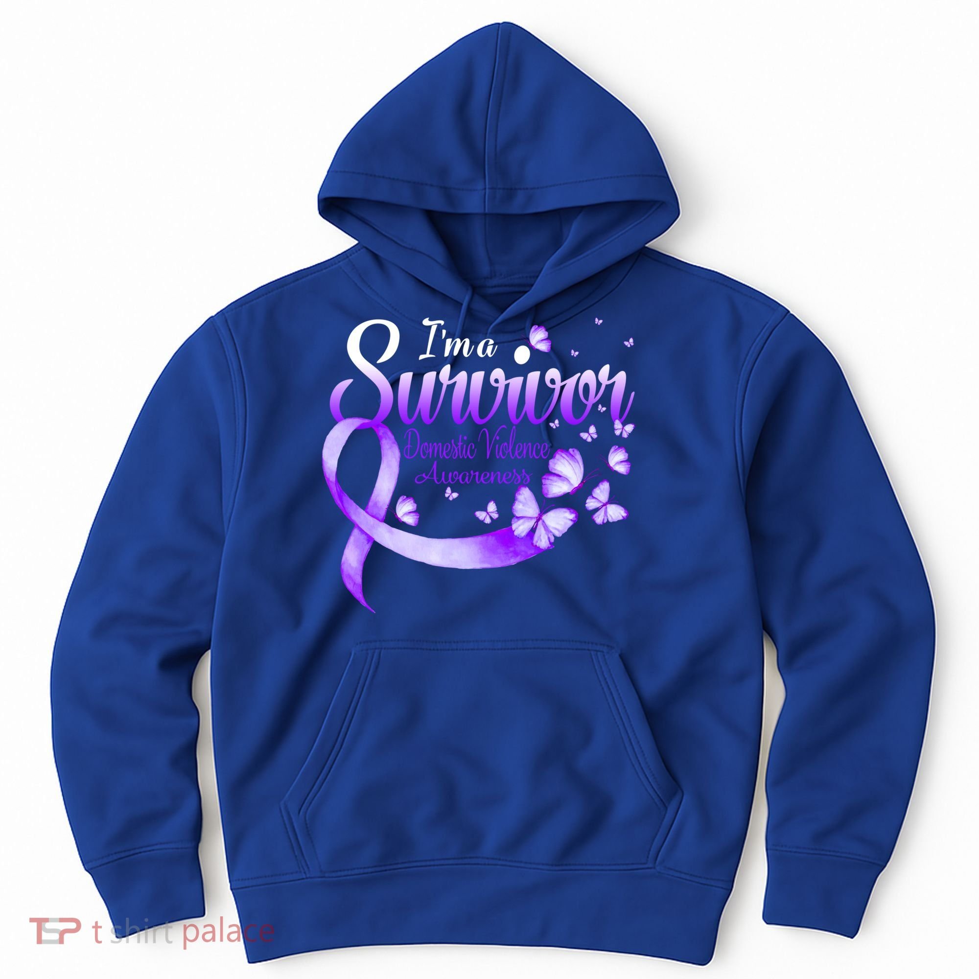 Im A Survivor Domestic Violence Awareness Butterfly Gift Hoodie