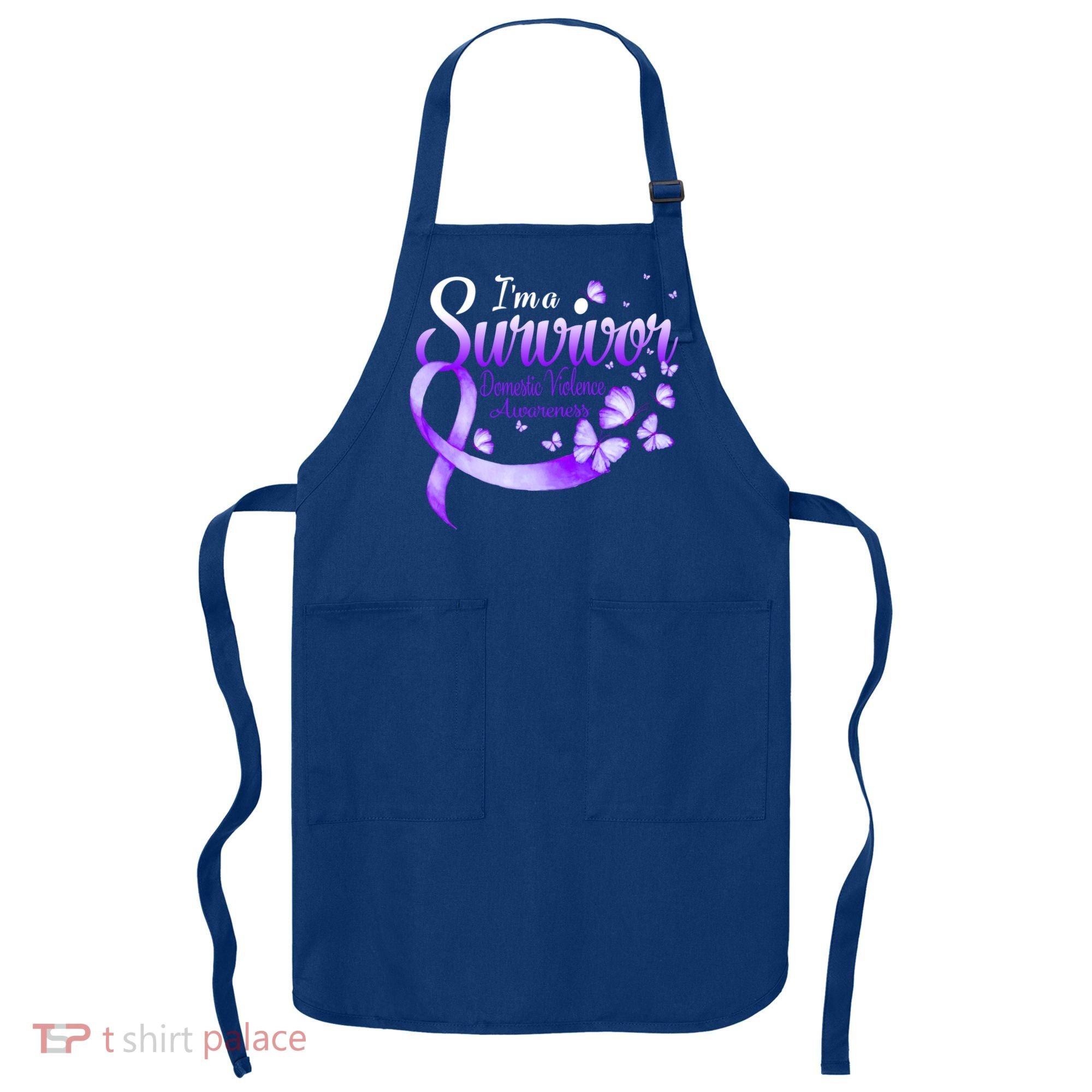 Im A Survivor Domestic Violence Awareness Butterfly Gift Apron