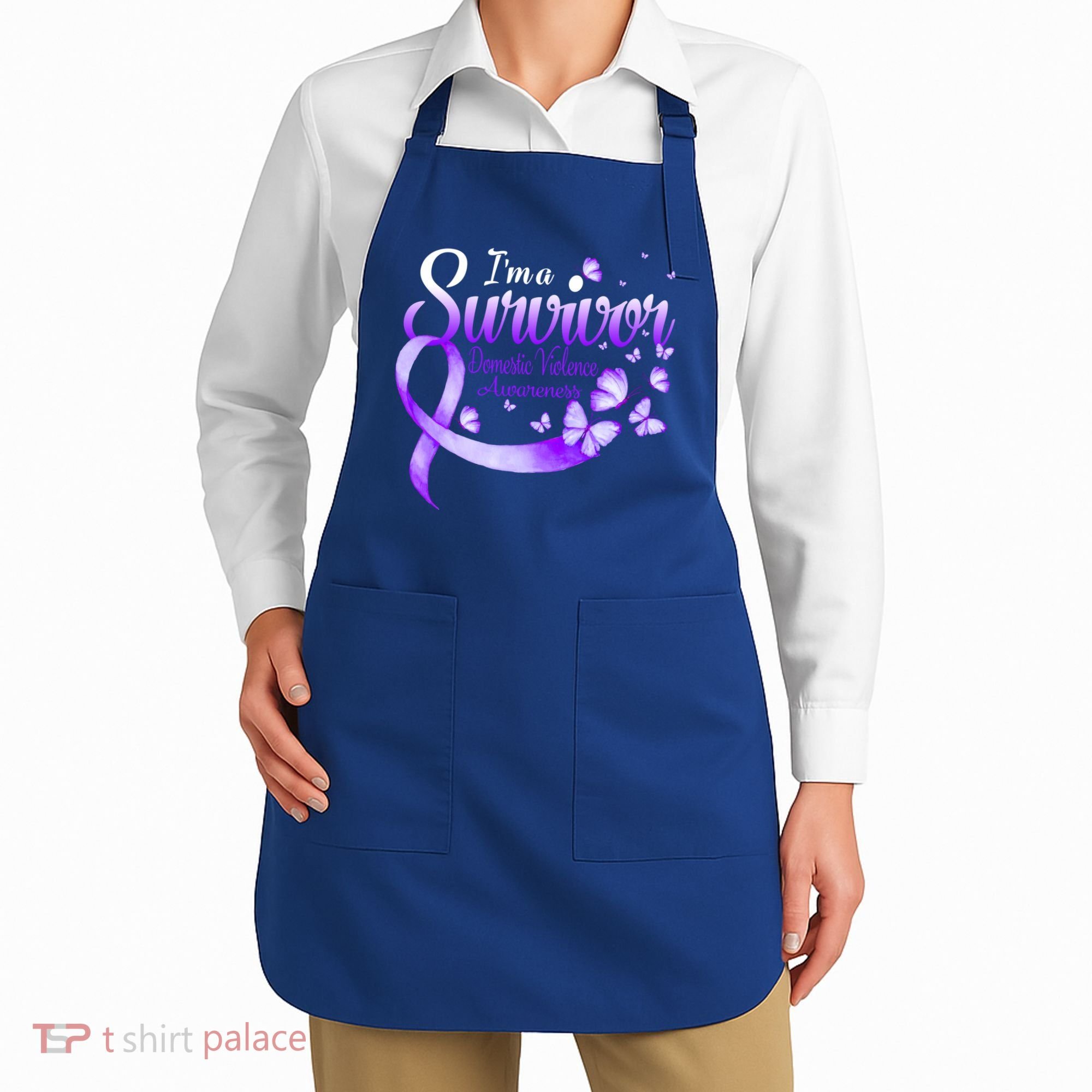 Im A Survivor Domestic Violence Awareness Butterfly Gift Apron