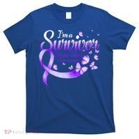 Im A Survivor Domestic Violence Awareness Butterfly Gift T-Shirt thumb 0
