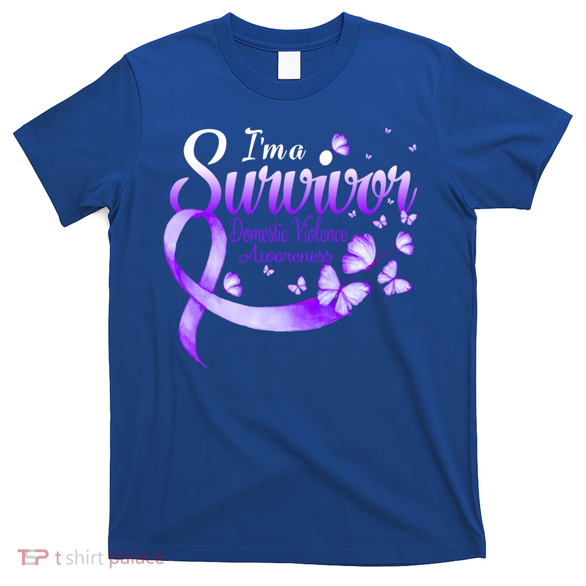 Im A Survivor Domestic Violence Awareness Butterfly Gift T-Shirt