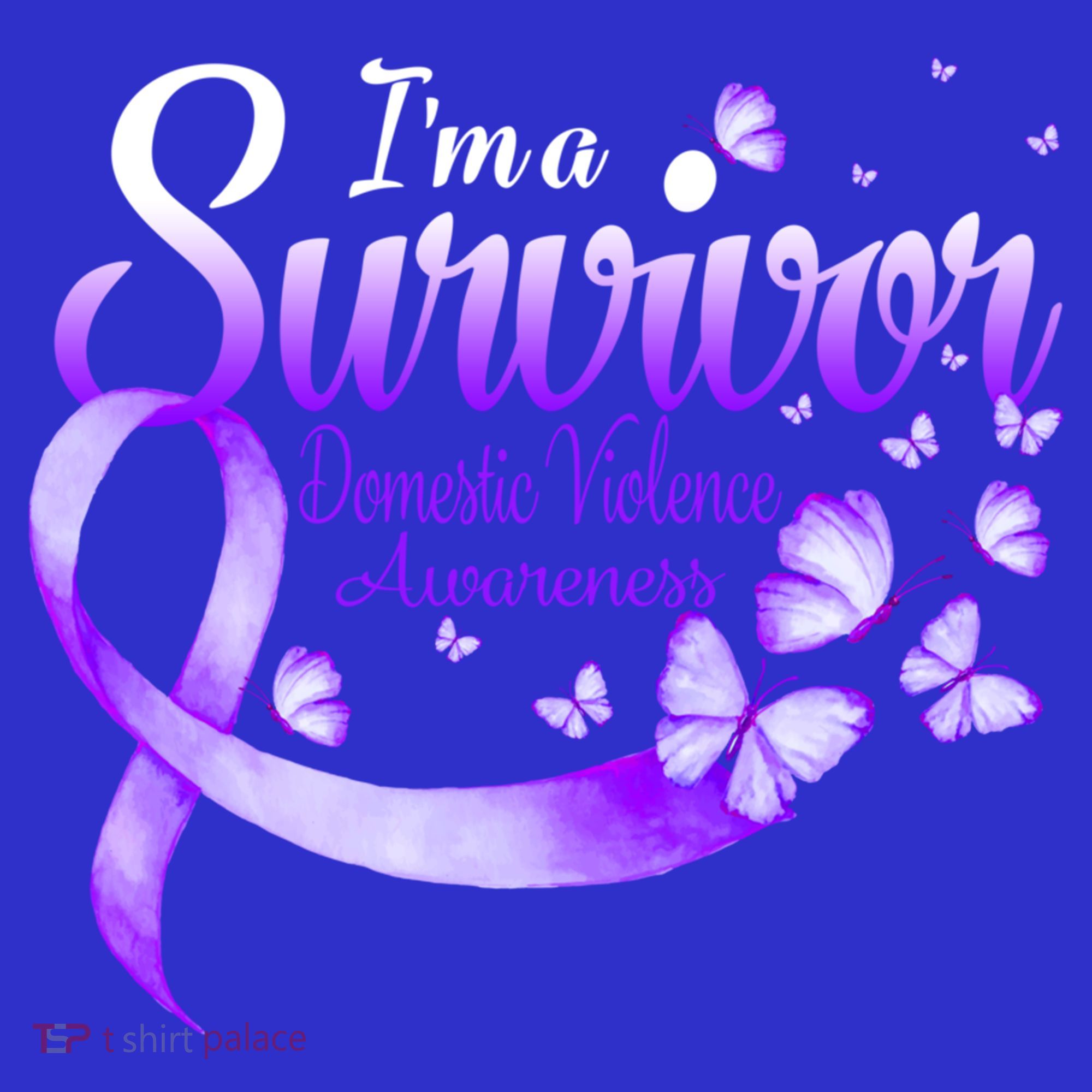 Im A Survivor Domestic Violence Awareness Butterfly Gift Mousepad