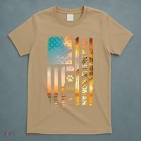 I'm A Simple Woman Camping Wine Flip Flops Gift Dog Camp Usa Flag Gift T-Shirt thumb 5