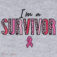 Im A Survivor Leopard Retro Breast Cancer Awareness Women's Sweatshirt thumb 2
