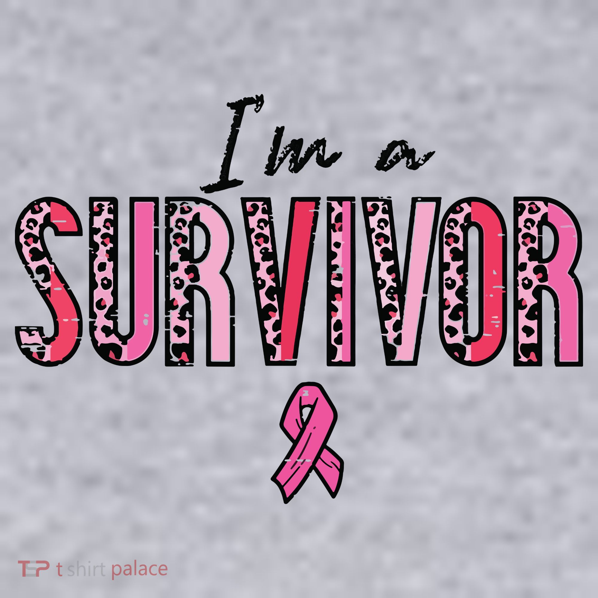 Im A Survivor Leopard Retro Breast Cancer Awareness Women's Sweatshirt