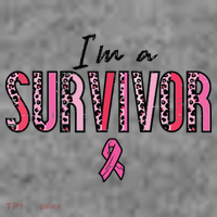 Im A Survivor Leopard Retro Breast Cancer Awareness Toddler Hoodie thumb 2