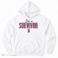 Im A Survivor Leopard Retro Breast Cancer Awareness Hoodie thumb 0