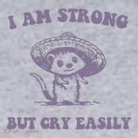 I Am Strong But Cry Easily Retro Women's Sweatshirt thumb 2