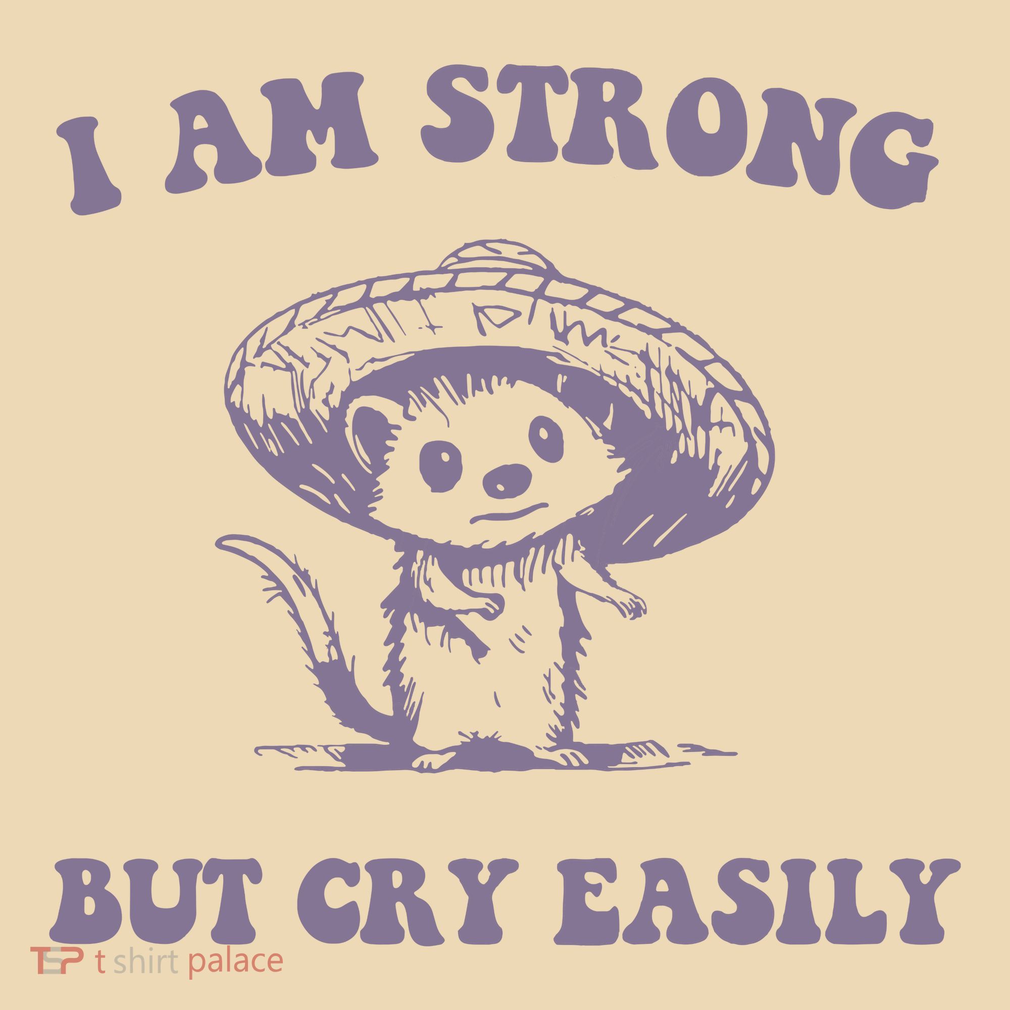 I Am Strong But Cry Easily Retro Tote Bag
