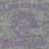 I Am Strong But Cry Easily Retro Toddler Hoodie thumb 2