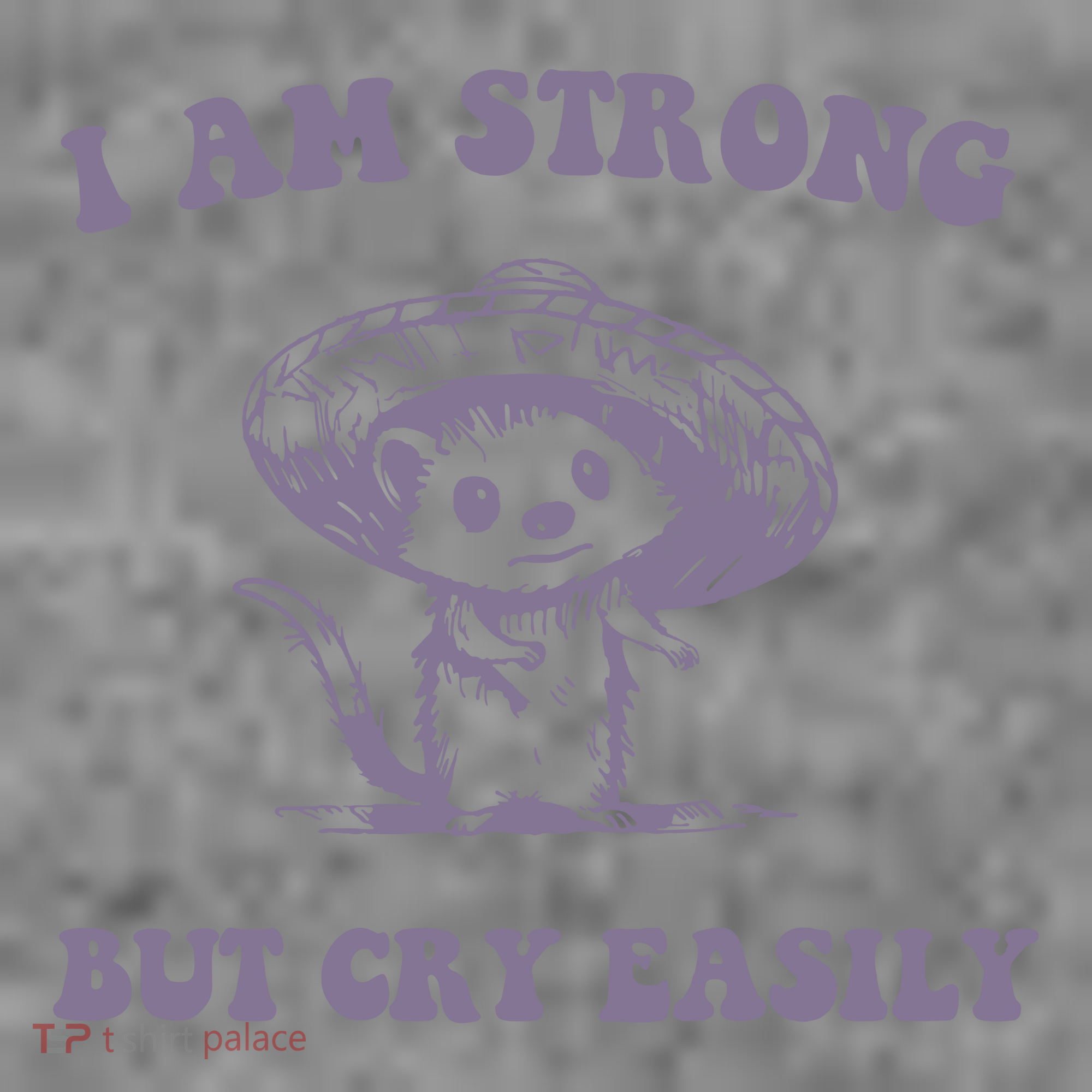 I Am Strong But Cry Easily Retro Toddler Hoodie