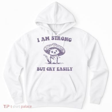 I Am Strong But Cry Easily Retro Hoodie