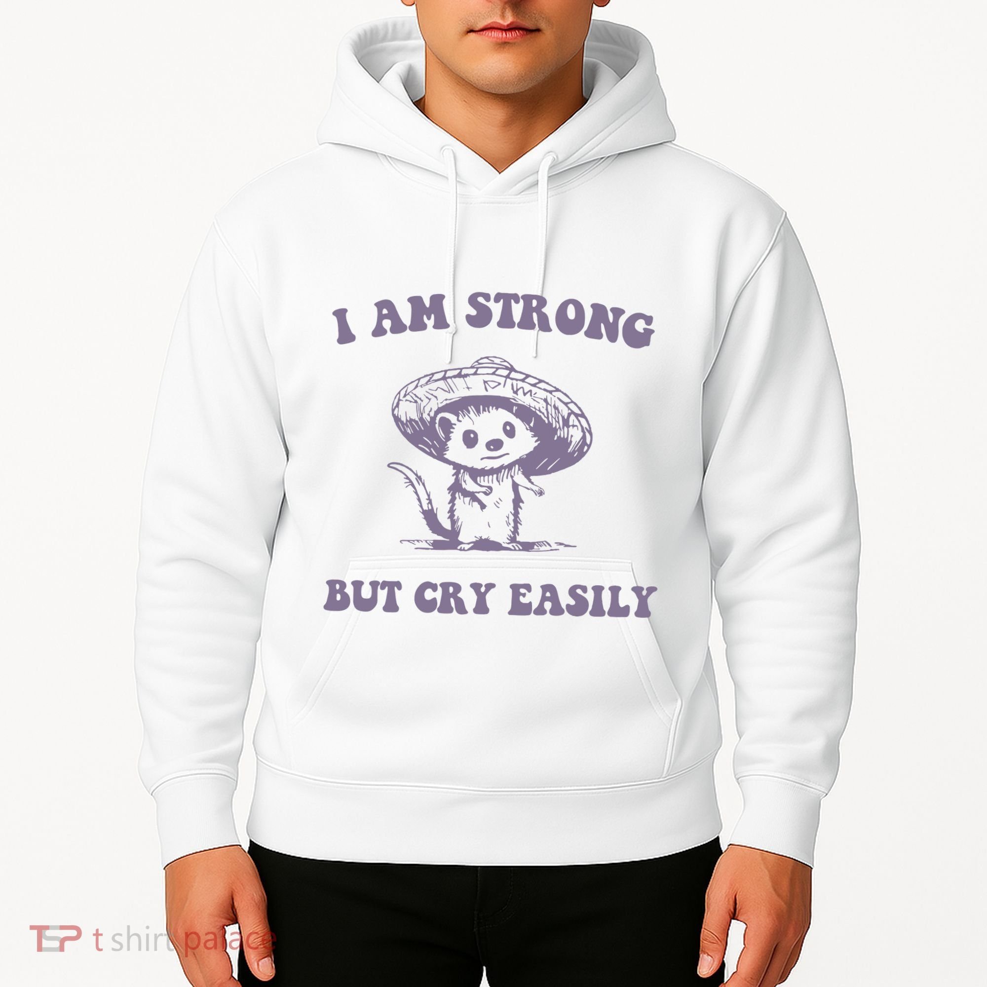 I Am Strong But Cry Easily Retro Hoodie