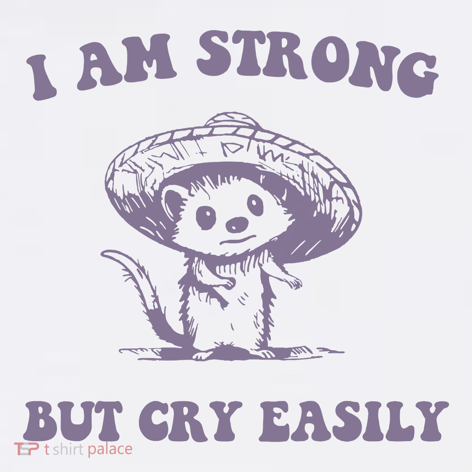I Am Strong But Cry Easily Retro Hoodie