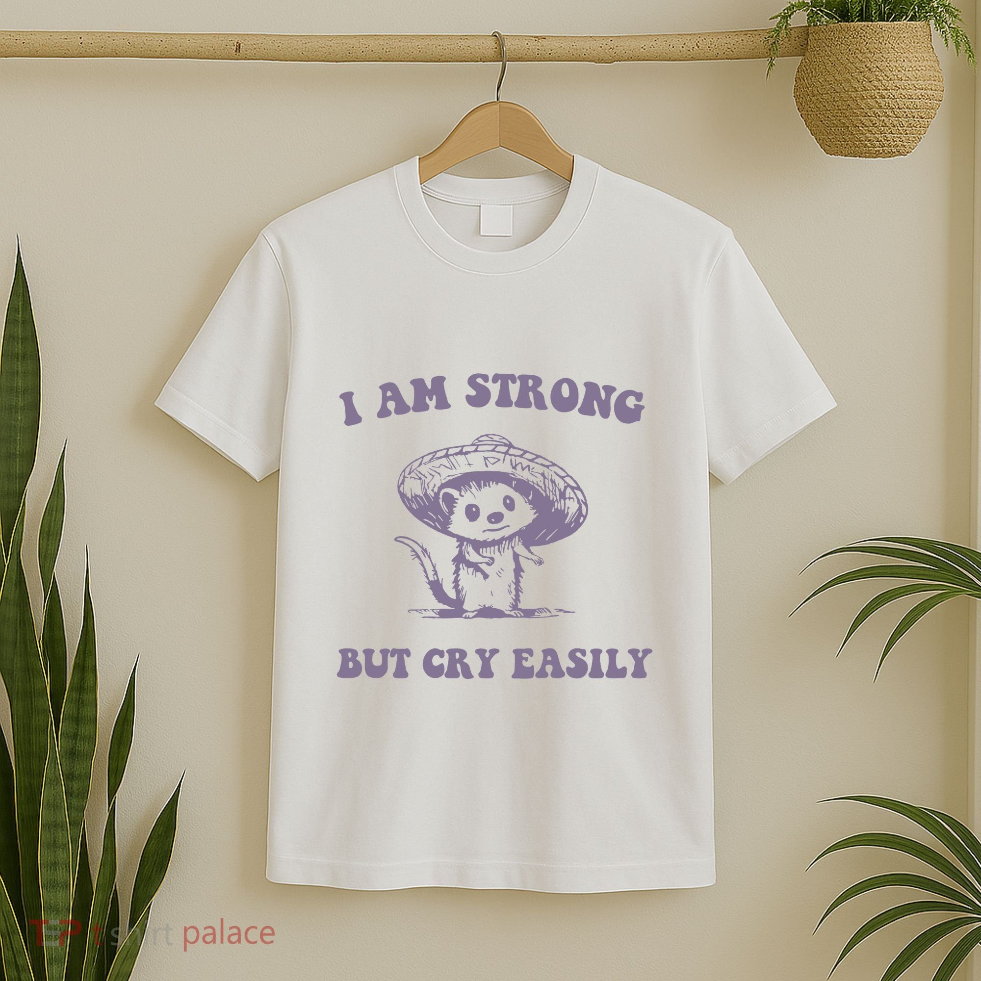 I Am Strong But Cry Easily Retro T-Shirt