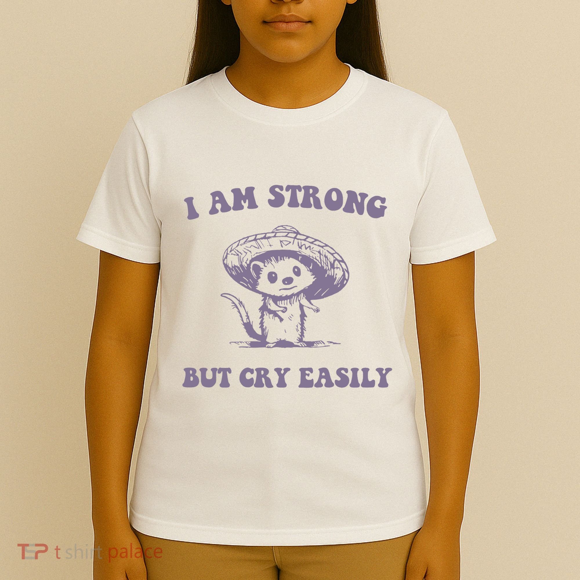I Am Strong But Cry Easily Retro T-Shirt