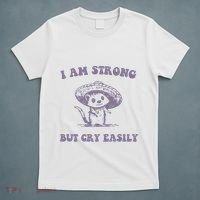 I Am Strong But Cry Easily Retro T-Shirt thumb 5