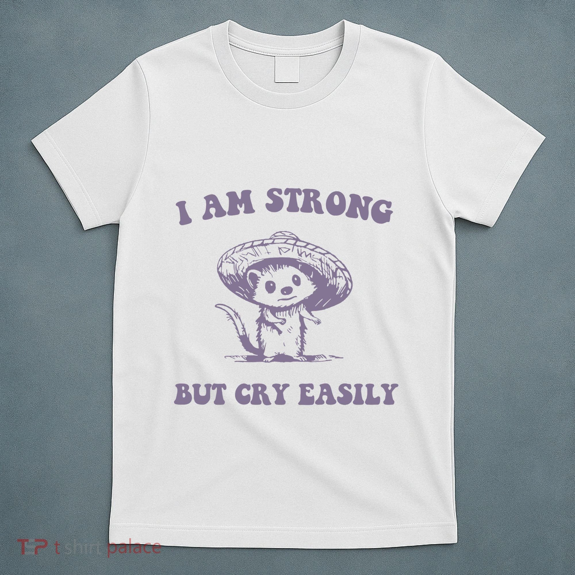 I Am Strong But Cry Easily Retro T-Shirt