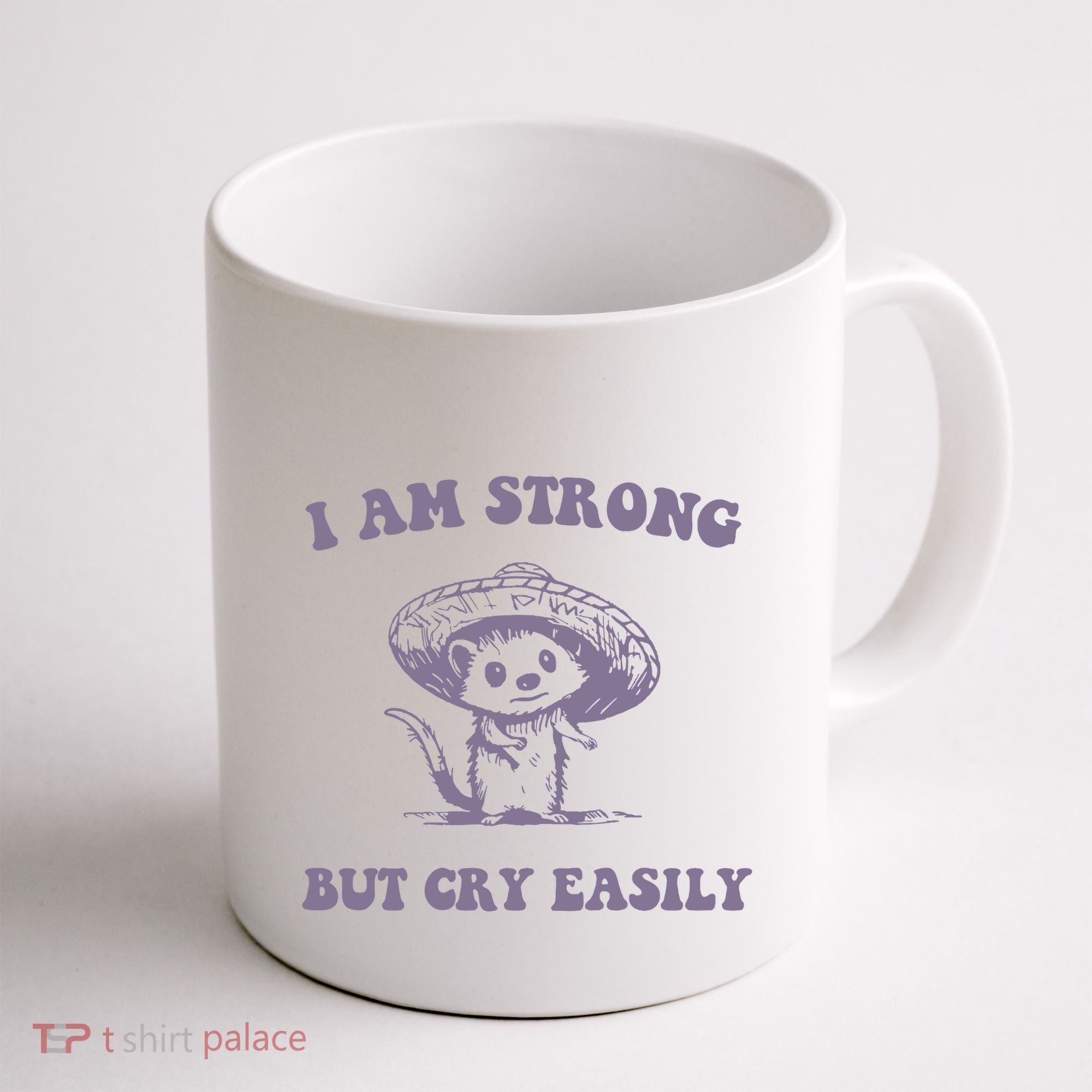 I Am Strong But Cry Easily Retro Coffee Mug