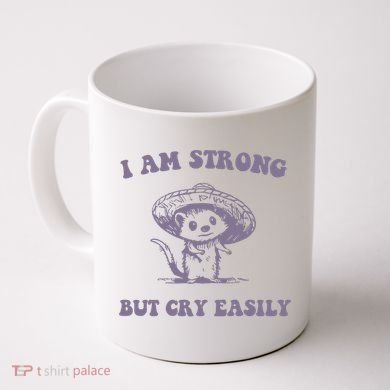 I Am Strong But Cry Easily Retro Coffee Mug