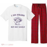 I Am Strong But Cry Easily Retro Pajama Set thumb 0