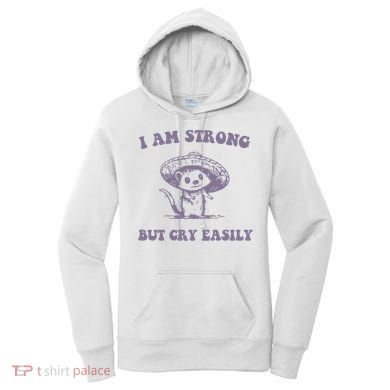 I Am Strong But Cry Easily Retro Women's Hoodie