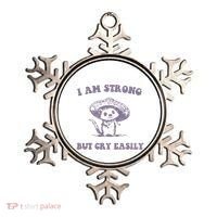 I Am Strong But Cry Easily Retro Ornament thumb 0