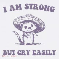 I Am Strong But Cry Easily Retro Women's Tank Top thumb 5