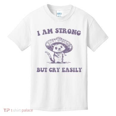 I Am Strong But Cry Easily Retro Kids T-Shirt