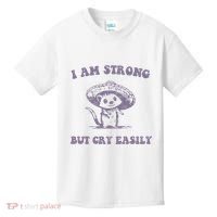 I Am Strong But Cry Easily Retro Kids T-Shirt thumb 0
