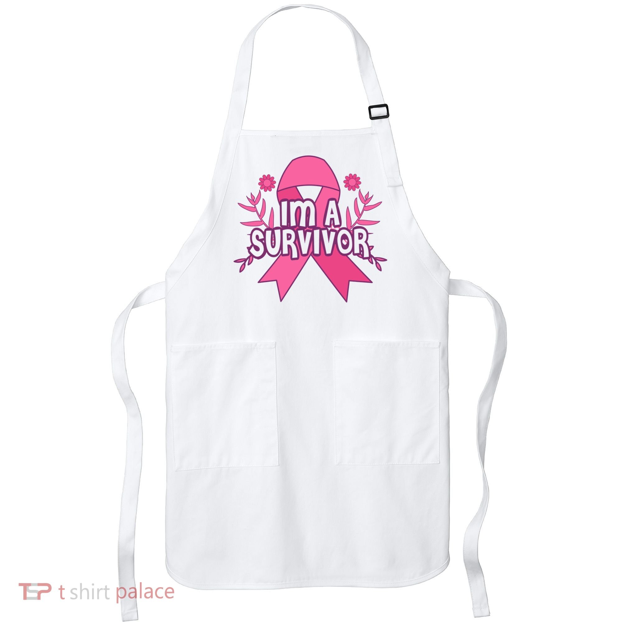 Im A Survivor Breast Cancer Awareness Ribbon Apron