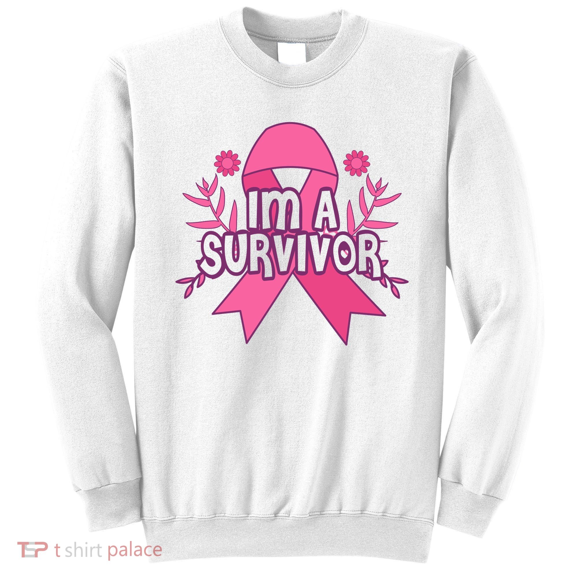 Im A Survivor Breast Cancer Awareness Ribbon Sweatshirt