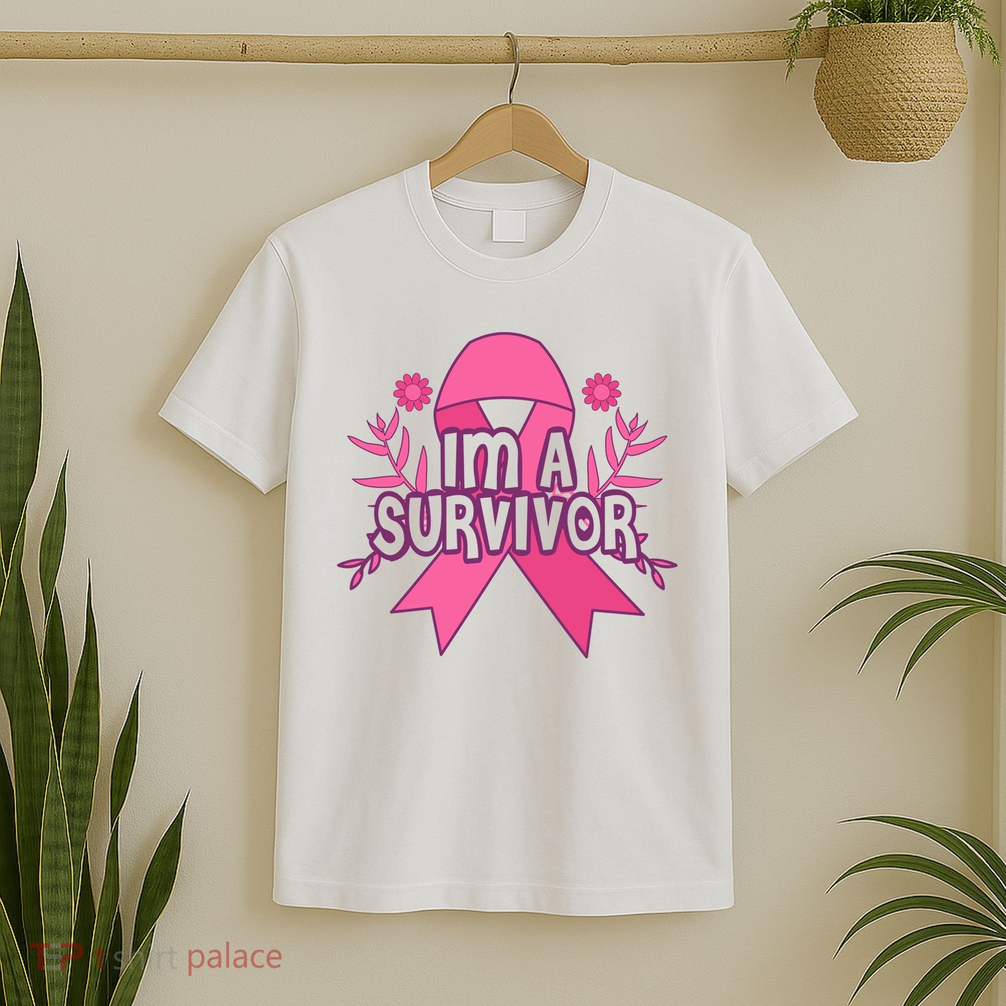 Im A Survivor Breast Cancer Awareness Ribbon T-Shirt