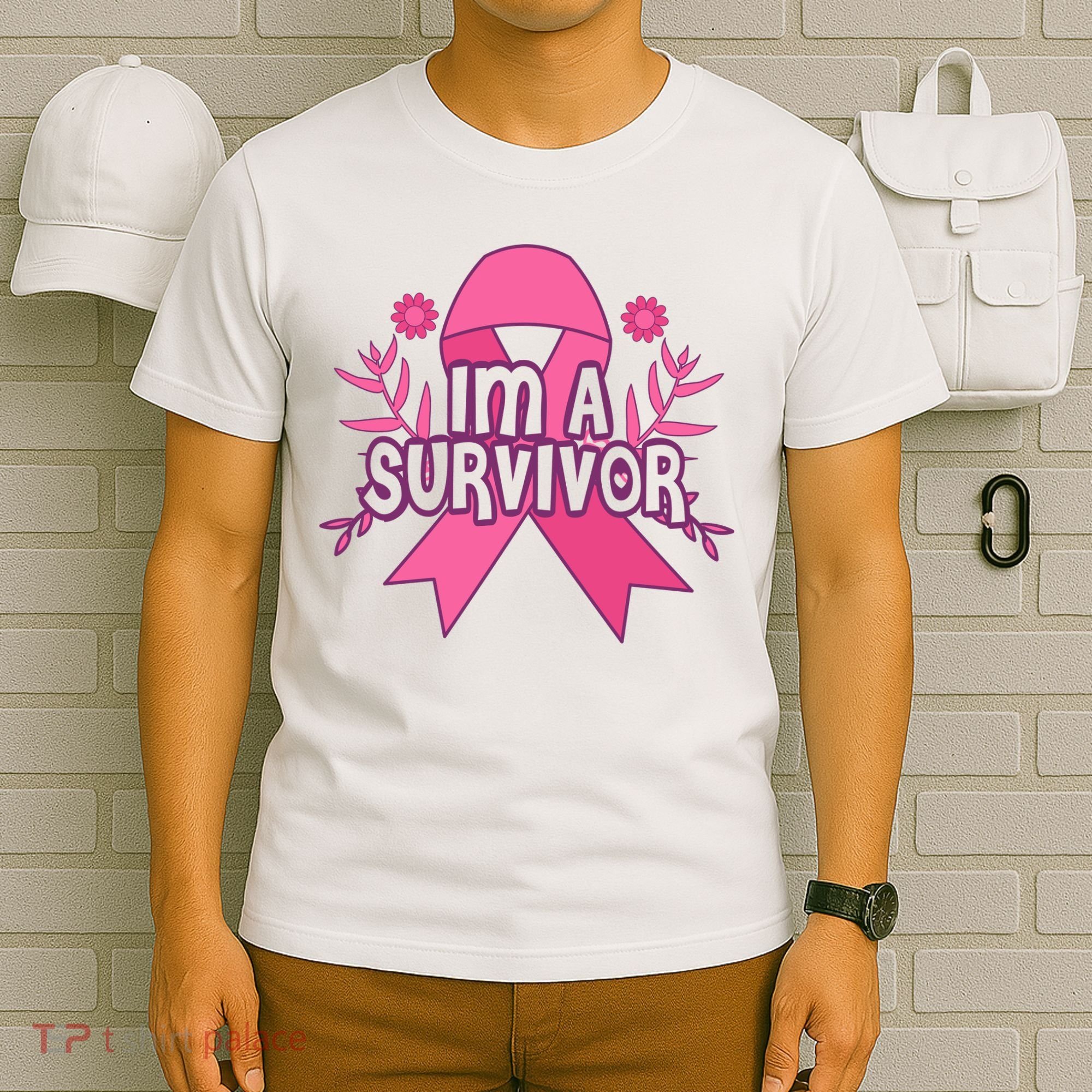 Im A Survivor Breast Cancer Awareness Ribbon T-Shirt