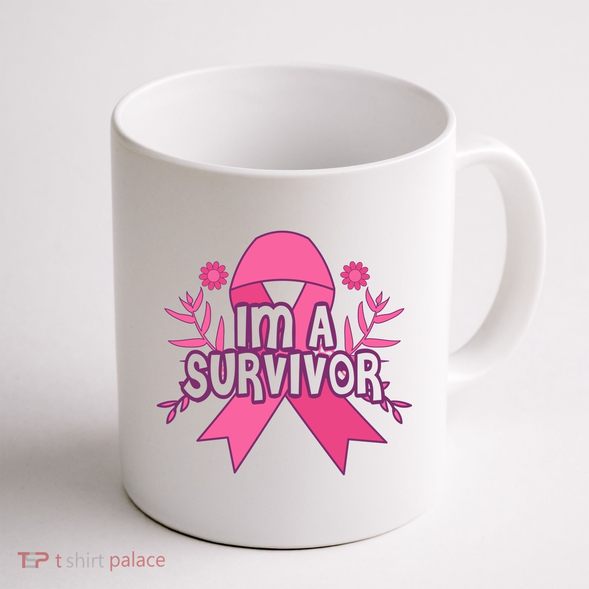 Im A Survivor Breast Cancer Awareness Ribbon Coffee Mug