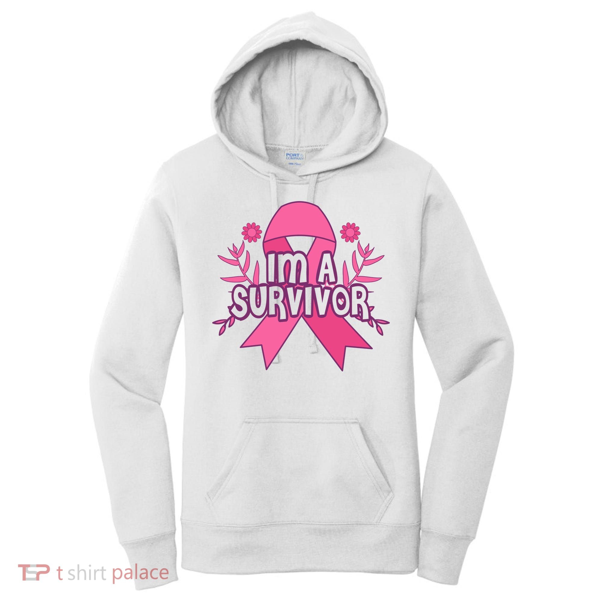 Im A Survivor Breast Cancer Awareness Ribbon Women's Hoodie