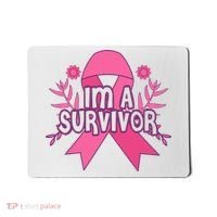 Im A Survivor Breast Cancer Awareness Ribbon Mousepad thumb 0