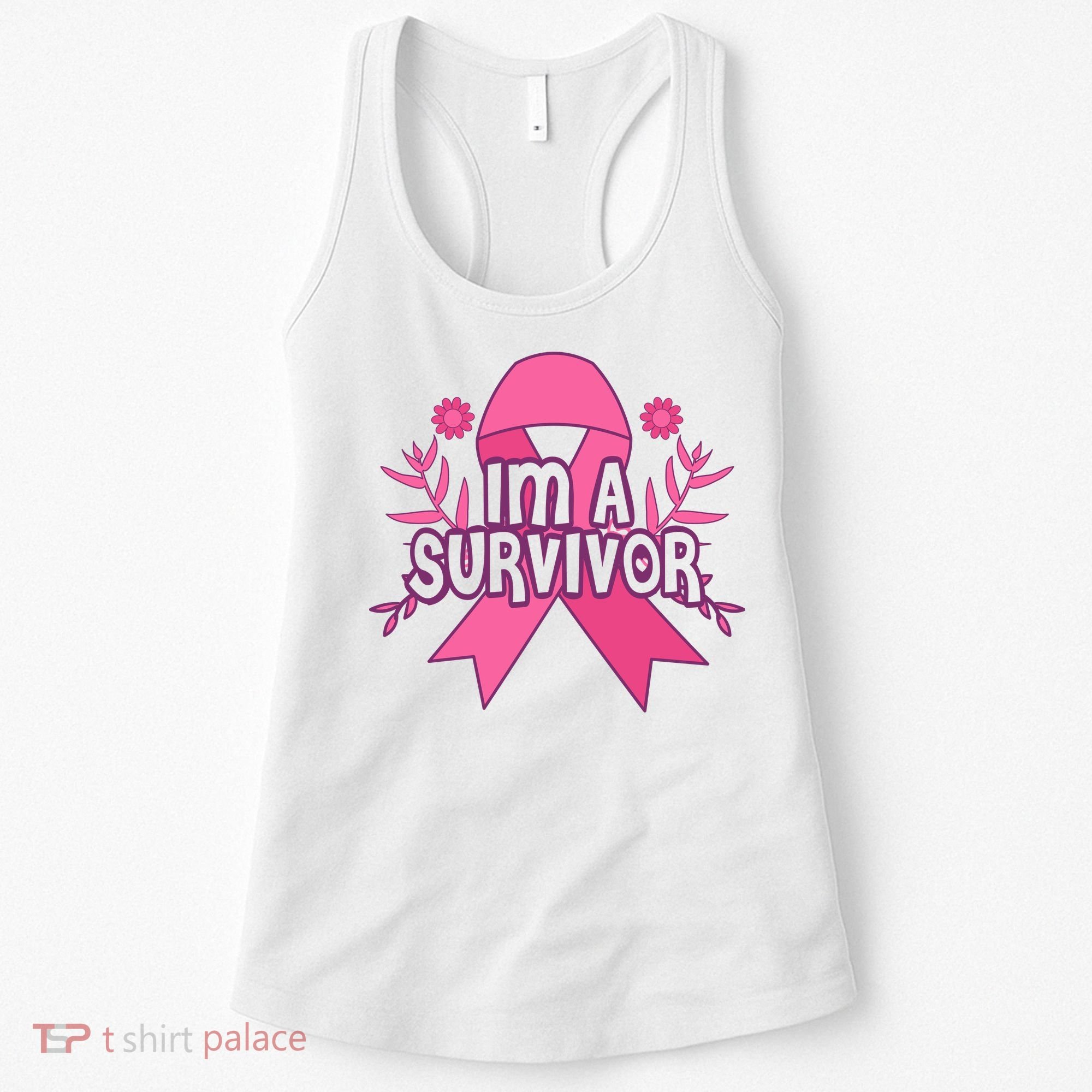 Im A Survivor Breast Cancer Awareness Ribbon Women's Tank Top