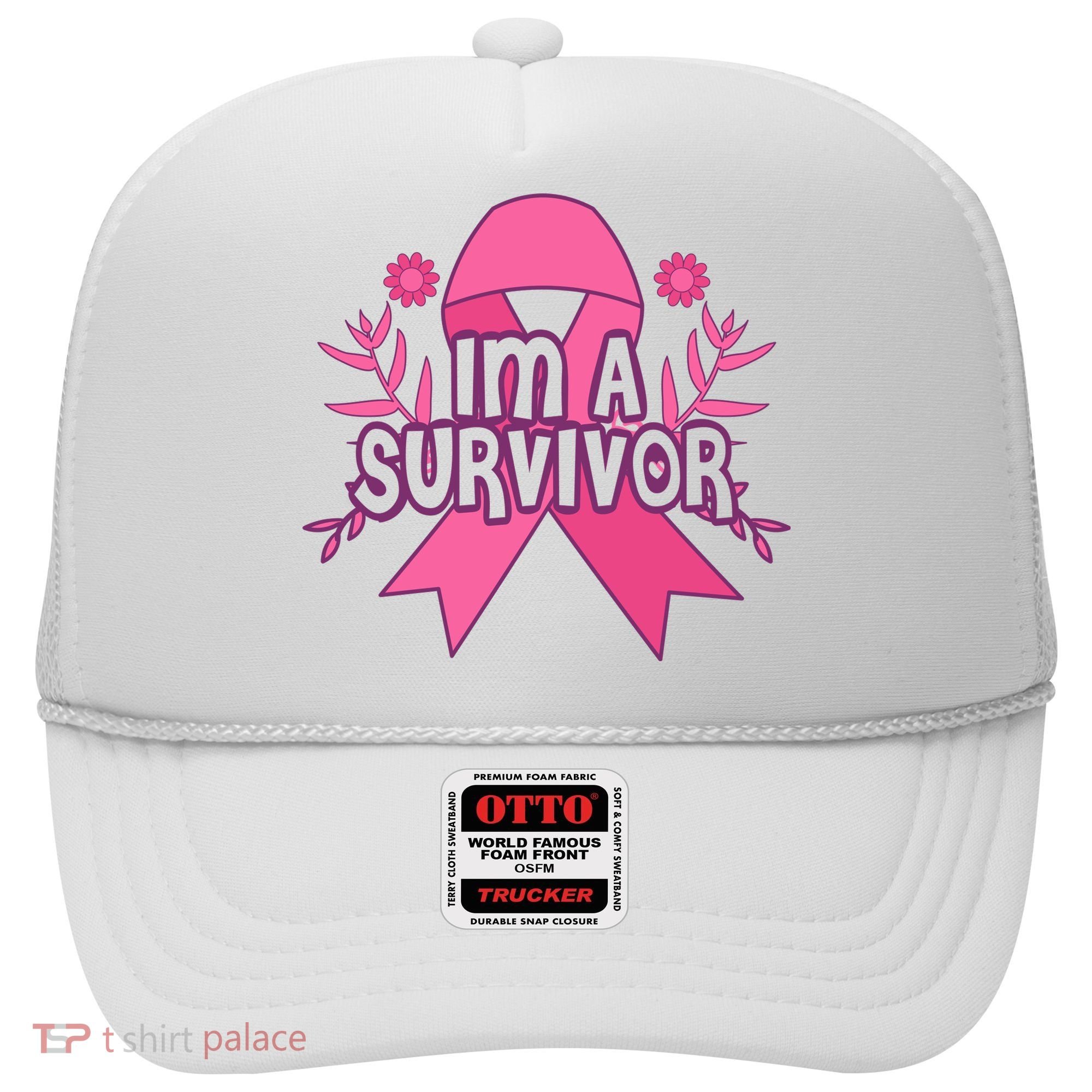 Im A Survivor Breast Cancer Awareness Ribbon Hat