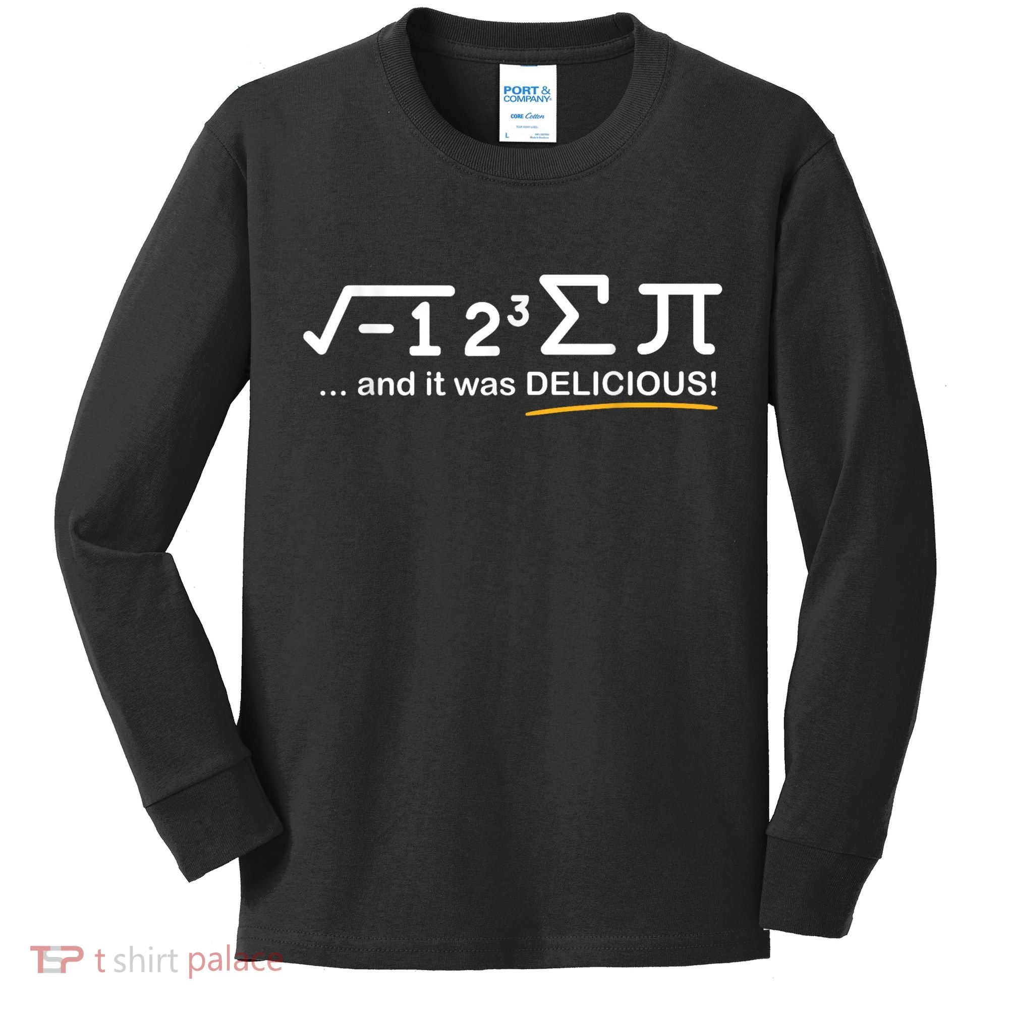 I Ate Some Pi Funny Pi Day & Math Lover Gift Kids Long Sleeve Shirt