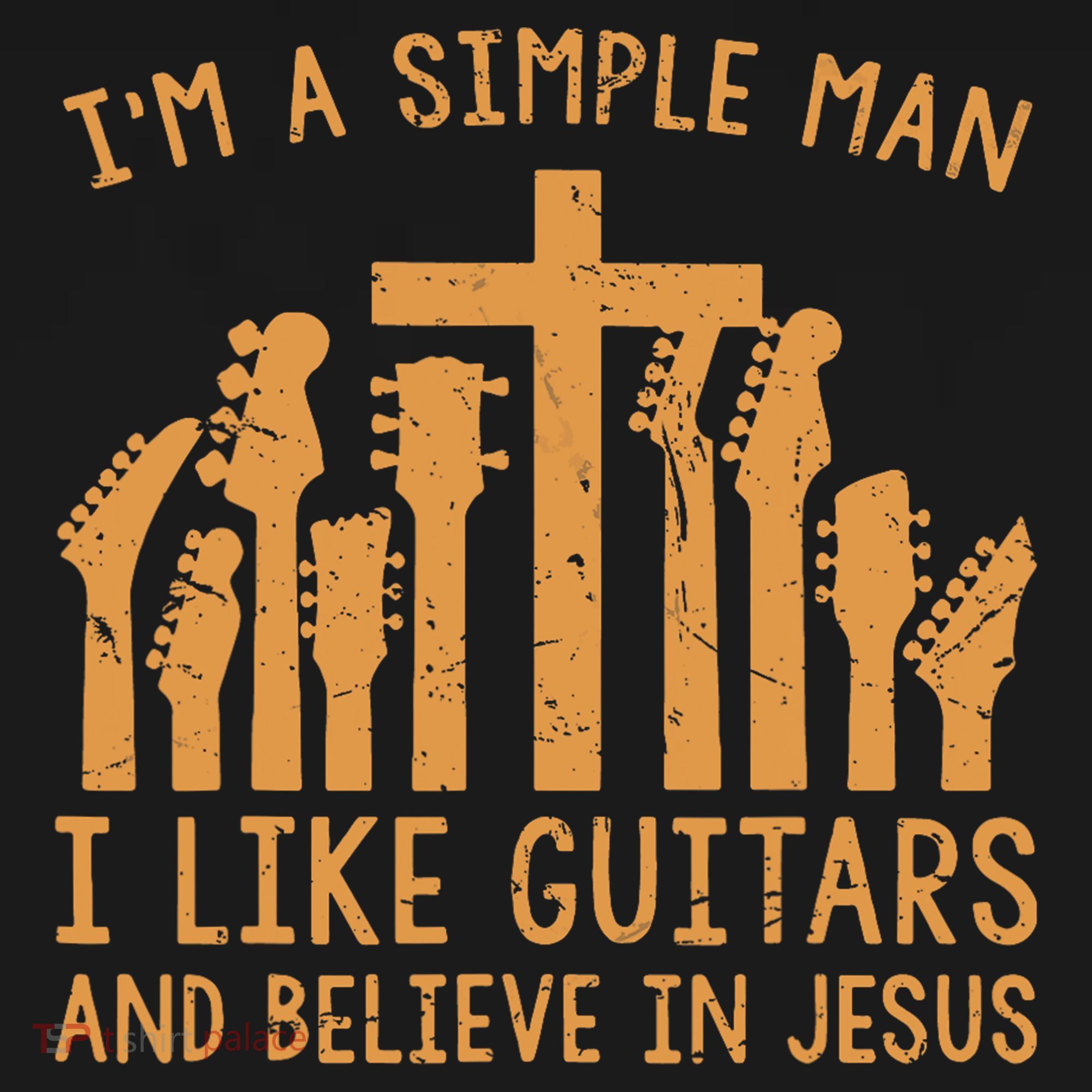 Im A Simple Man I Like Bass Guitar And Believe In Jesus Tee Women's Hoodie