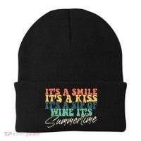 It's A Smile It's A Kiss It's A Sip Of Wine It's Summertime Beanie thumb 0