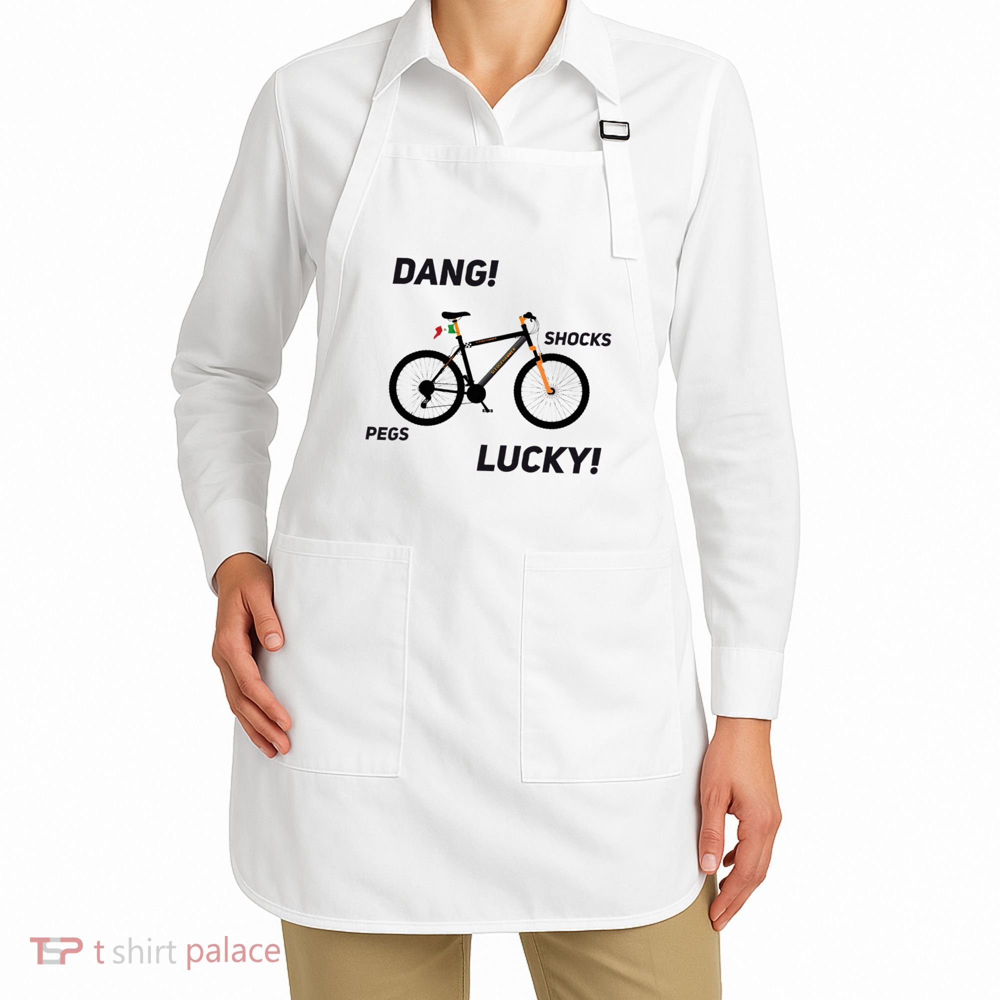 ItS A Sledgehammer Dang! Shocks Pegs Lucky! Apron